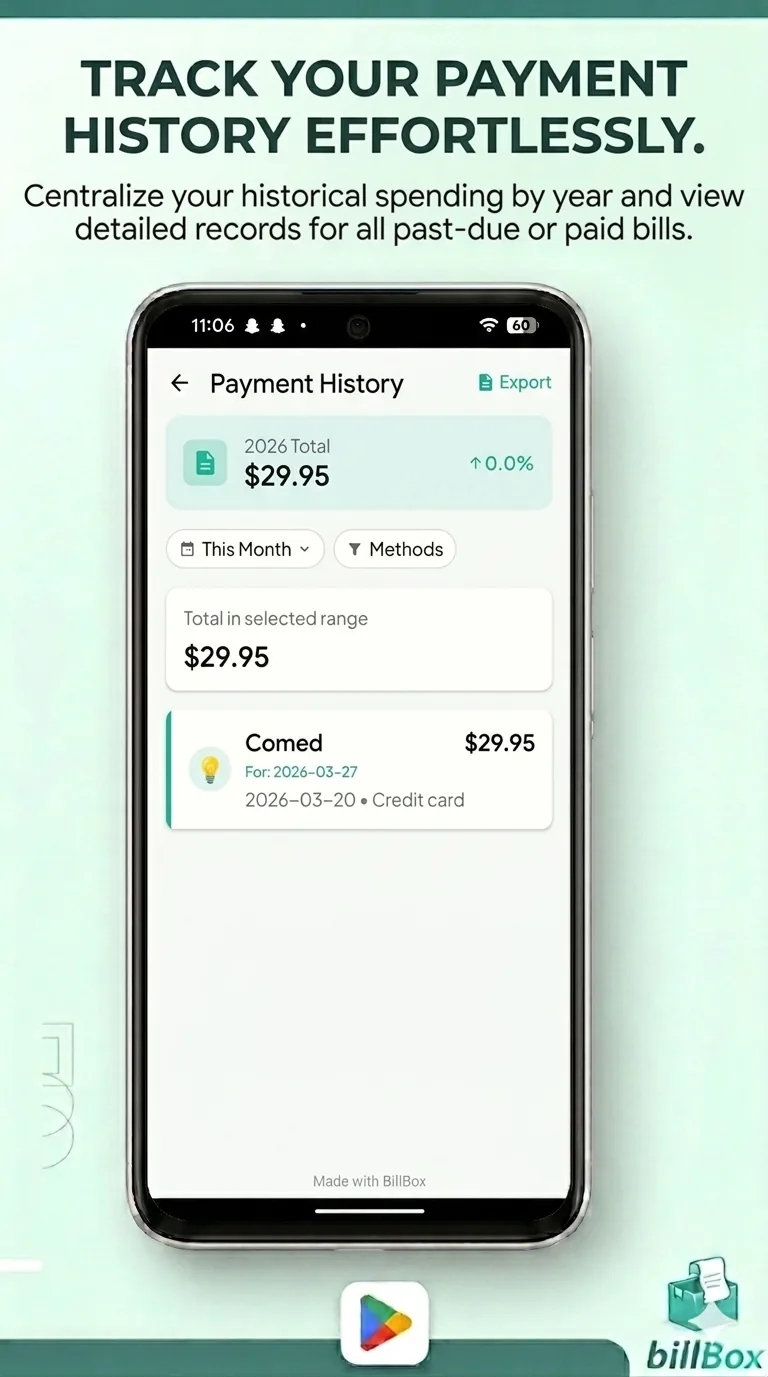 Track your payment history